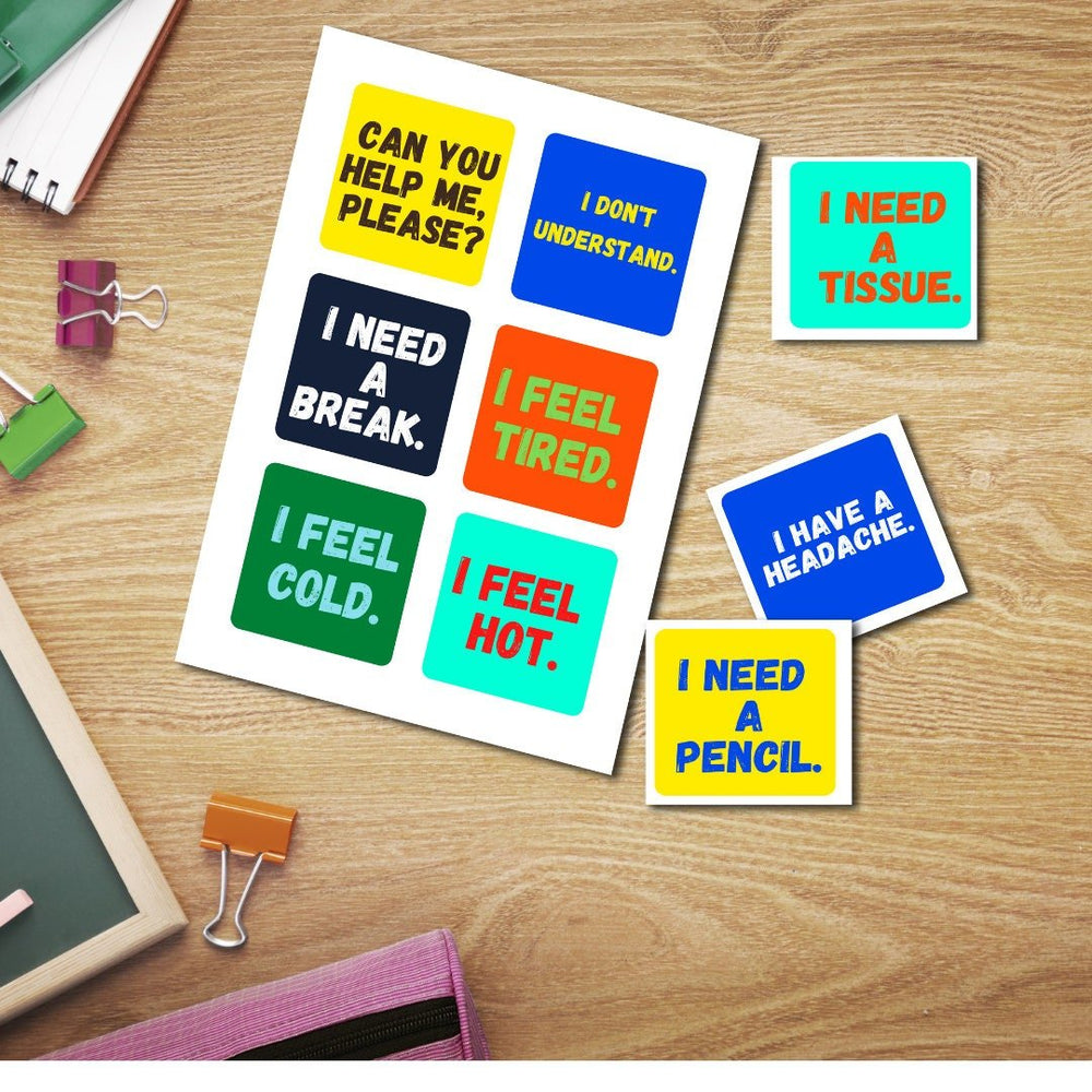 Colorful Printable Communication Cards - KY designX