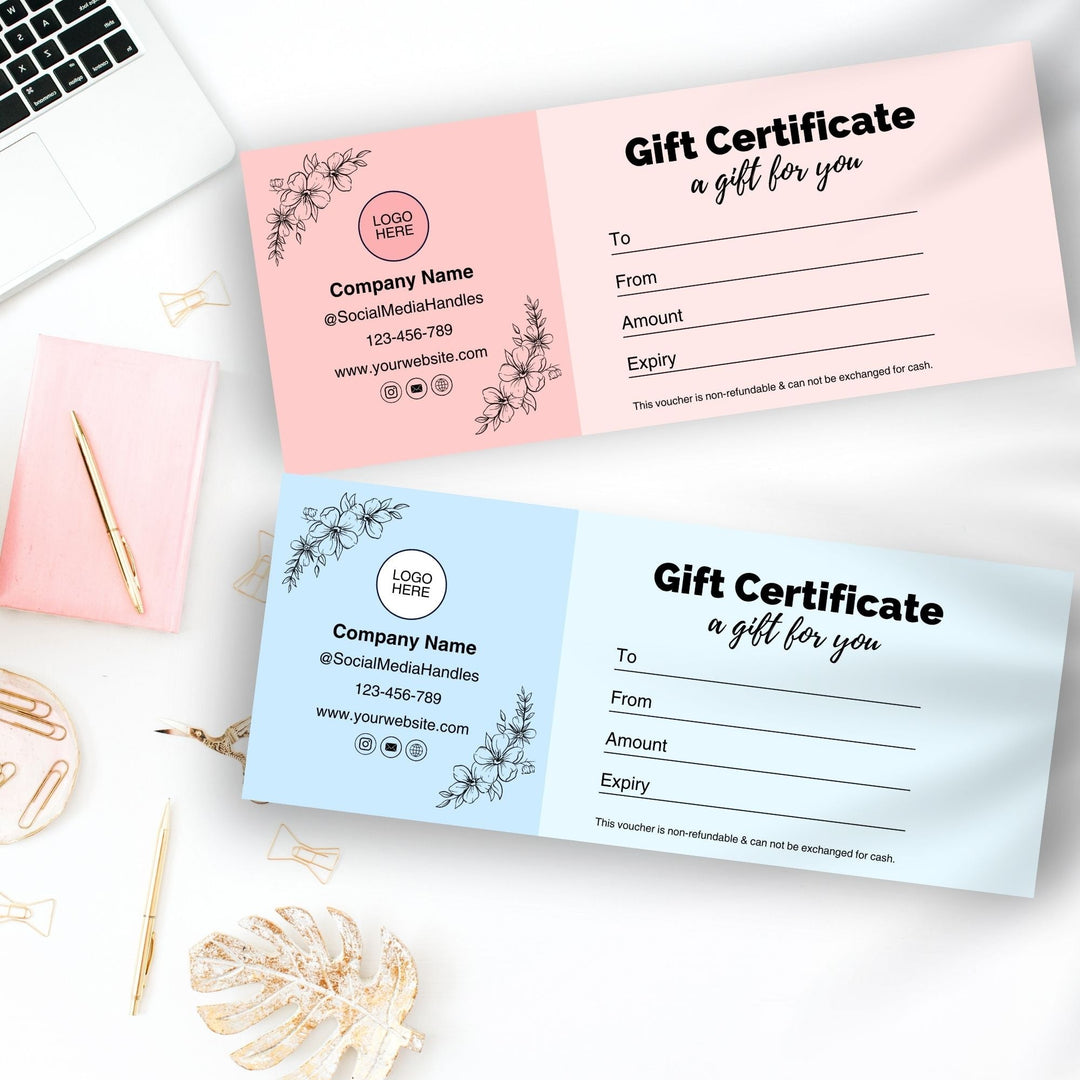 Customizable Gift Certificate for Small Businesses - KY designX