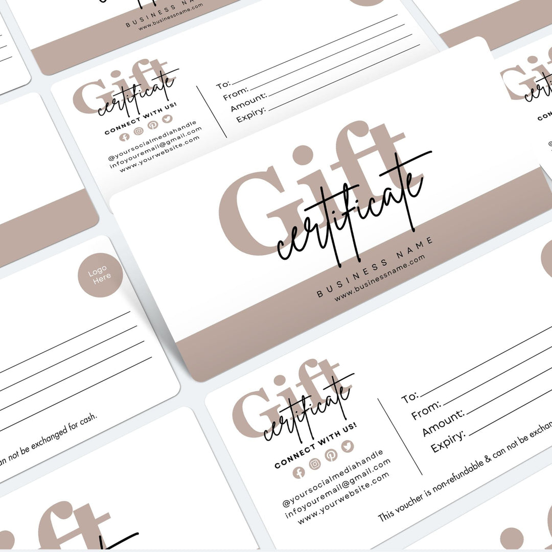 Customizable Gift Certificate Templates – Resell with PLR & MRR - KY designX