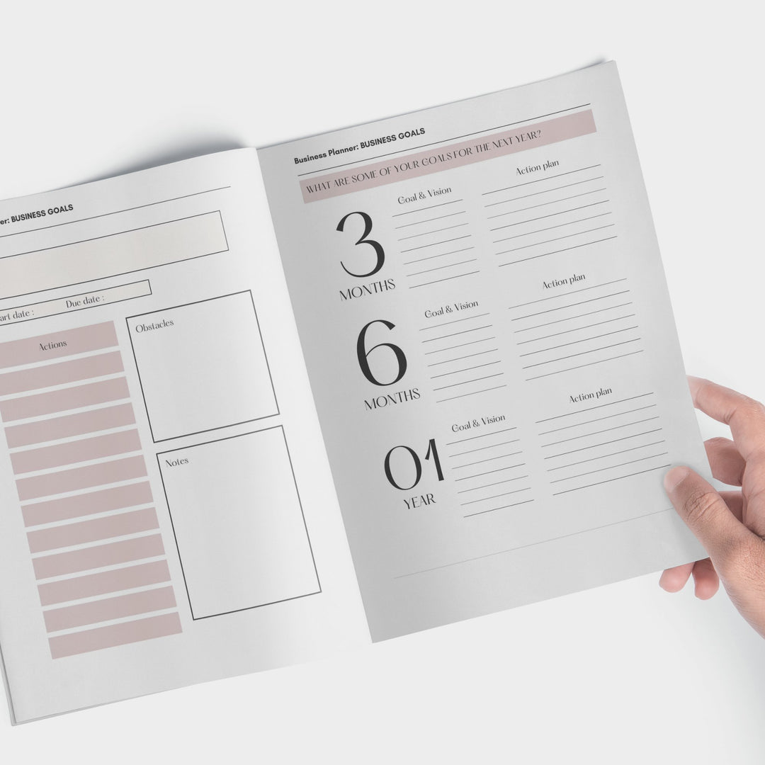 Editable Canva Business Planner Template - KY designX