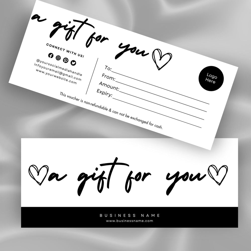 Editable Gift Certificate For Small businesses - KY designX
