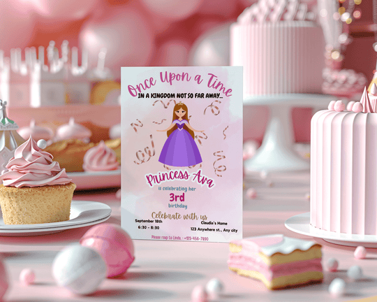 Editable Kids Birthday Party Invitations - KY designX