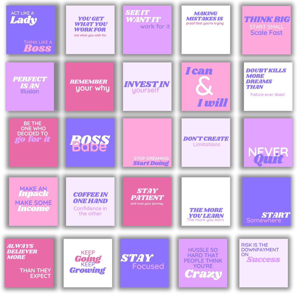 Editable Pink Motivational Instagram templates - KY designX