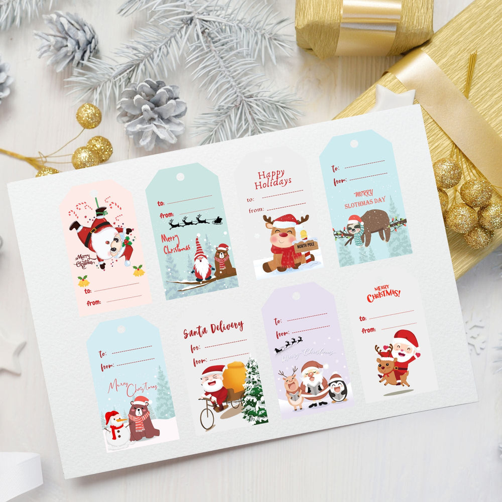 Free Christmas Cute Printable Gift Tags - KY designX