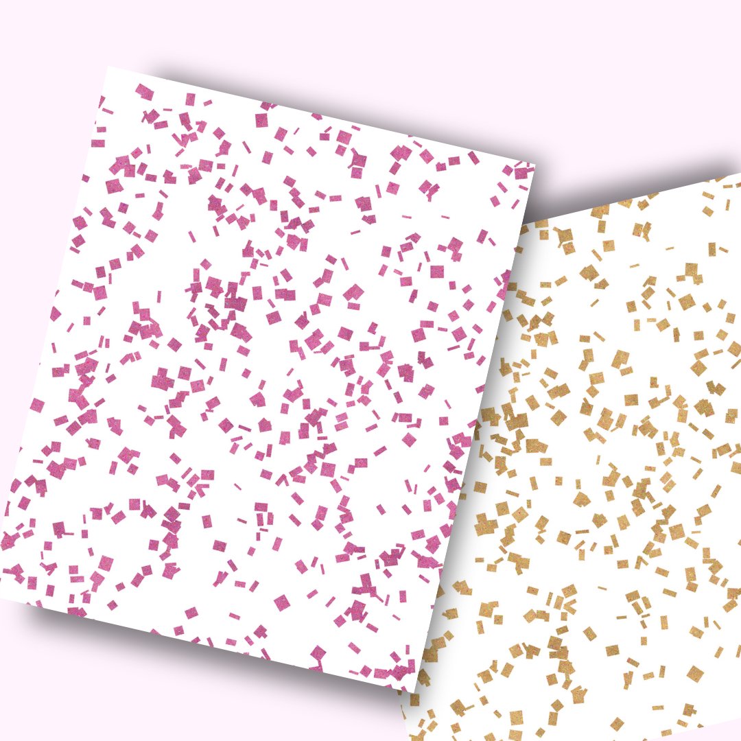 Free Confetti digital paper for printing or digital use - KY designX