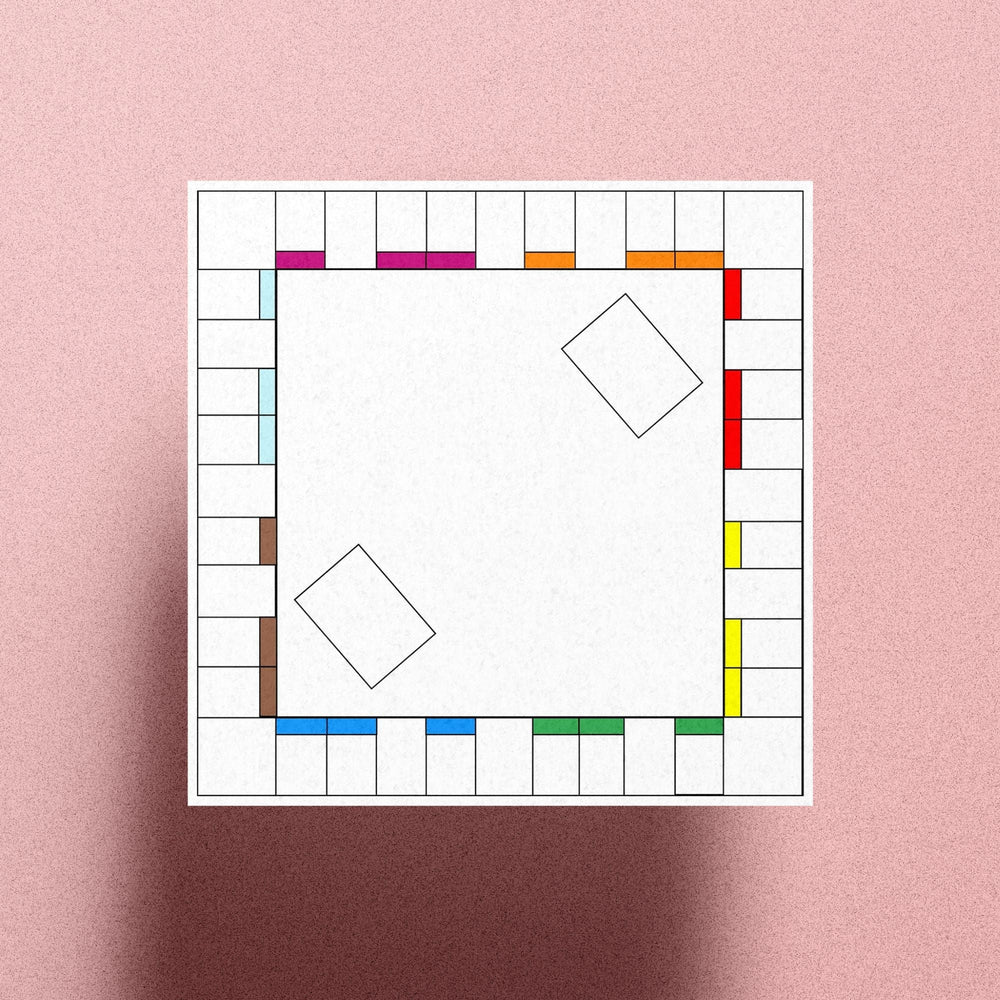 Free DIY Blank Printable Board Game - KY designX