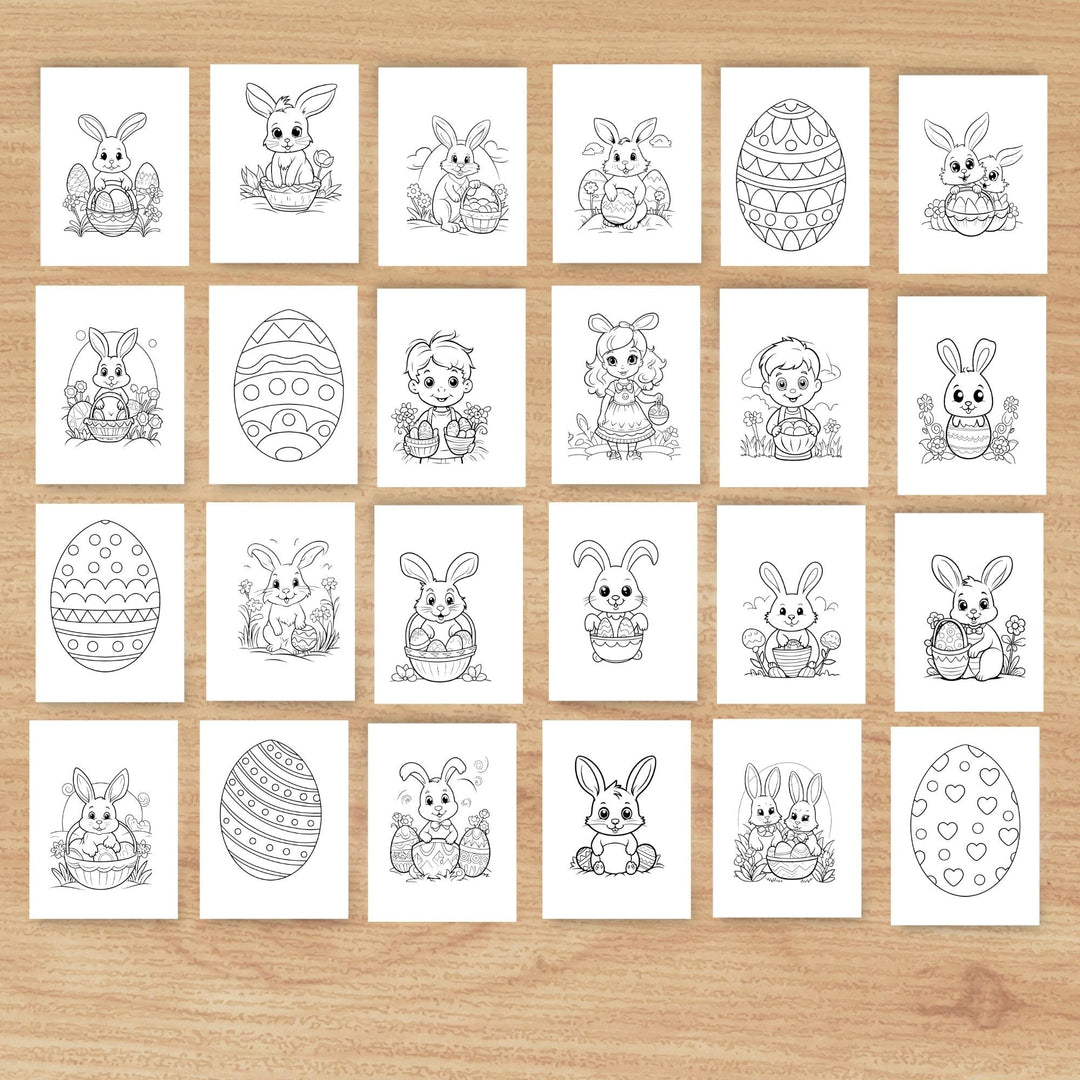 Free Easter Printable Coloring Book - KY designX