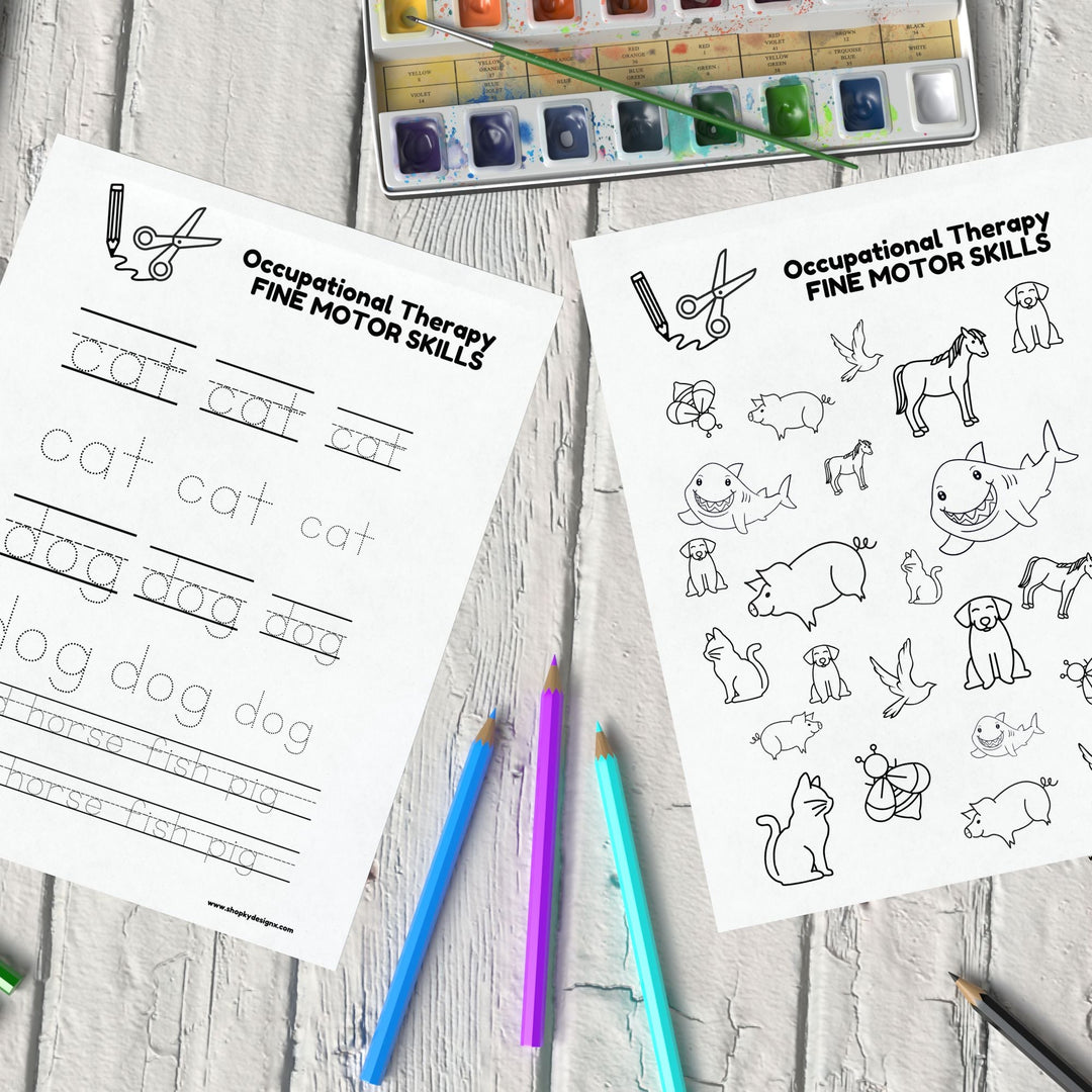 Free Fine Motor Occupational Therapy Worksheets - KY designX