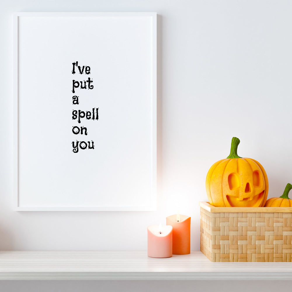 Free I've put a spell on you printable wall art - KY designX