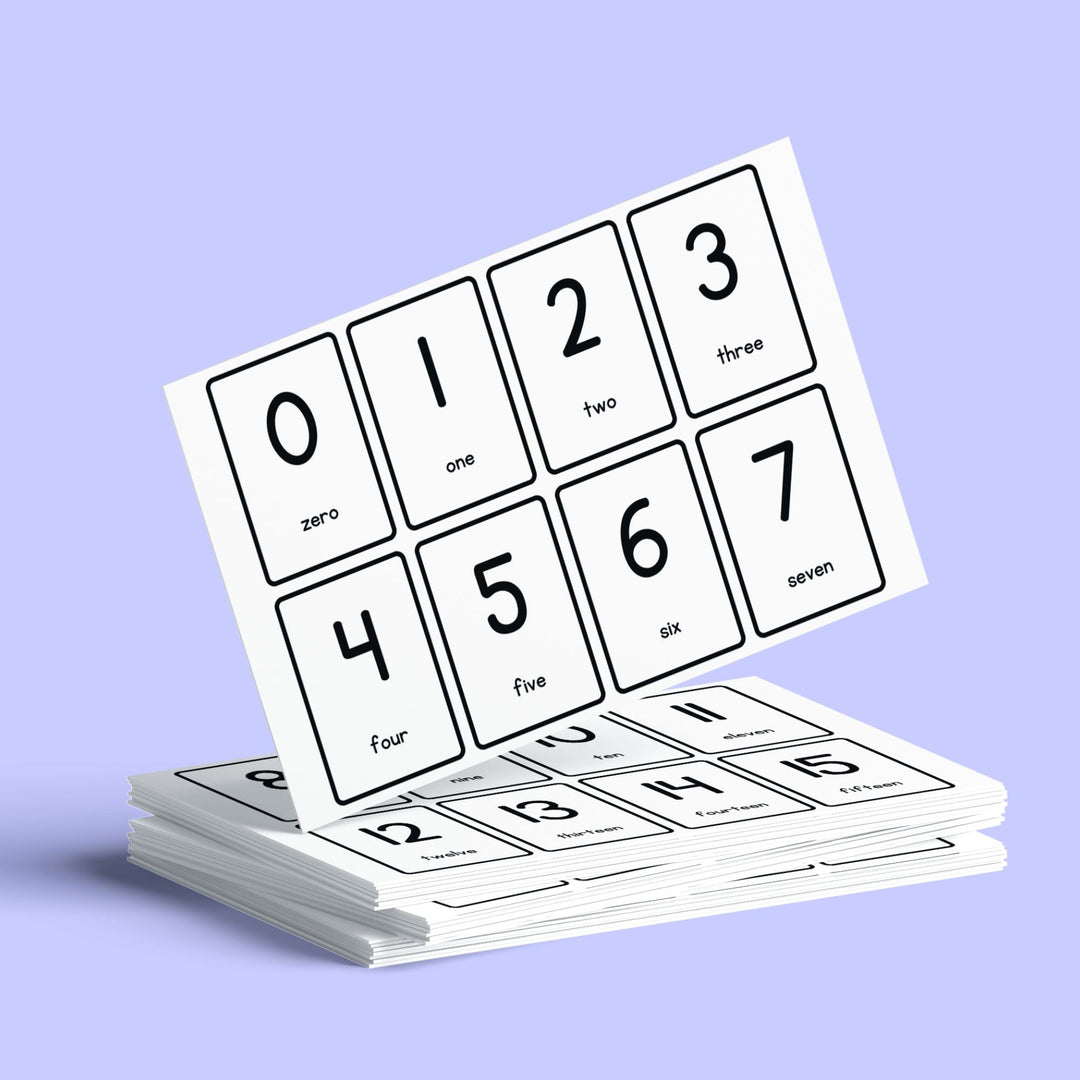 Free Printable 0-100 Numbers Flashcards - KY designX