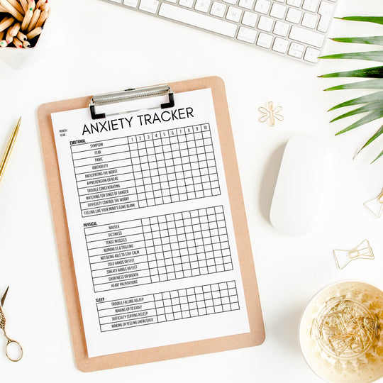 Free Printable Anxiety and Mood Tracker - KY designX