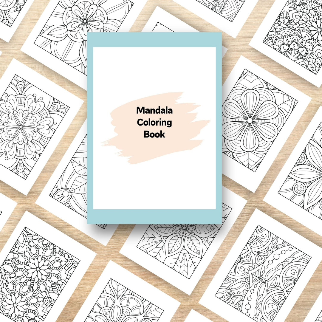 Free Printable mandal Coloring Book - KY designX