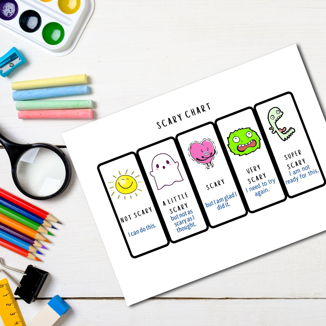 Free Printable scary chart for Selective Mutism - KY designX