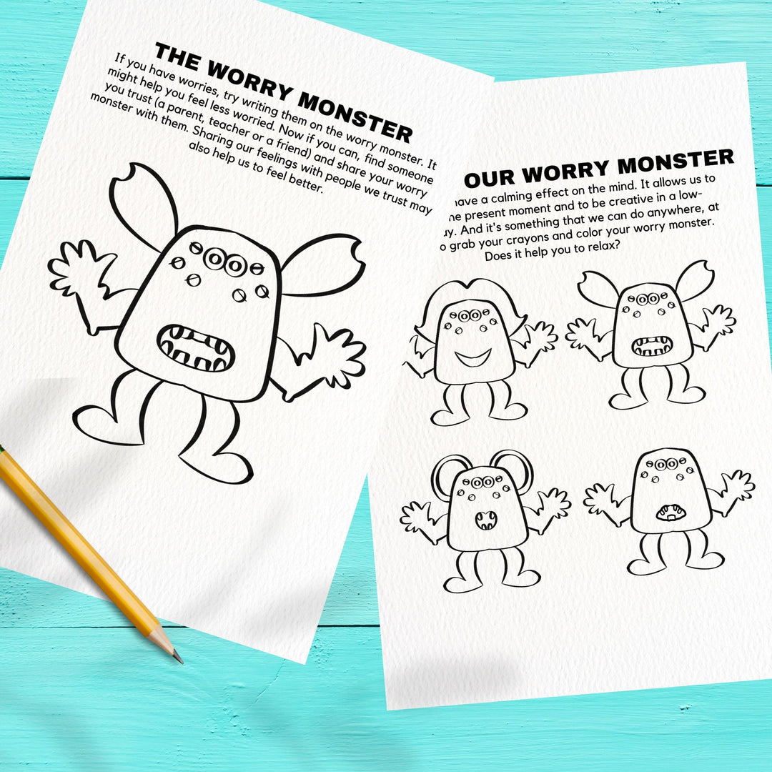 Free printable The worry monster - KY designX