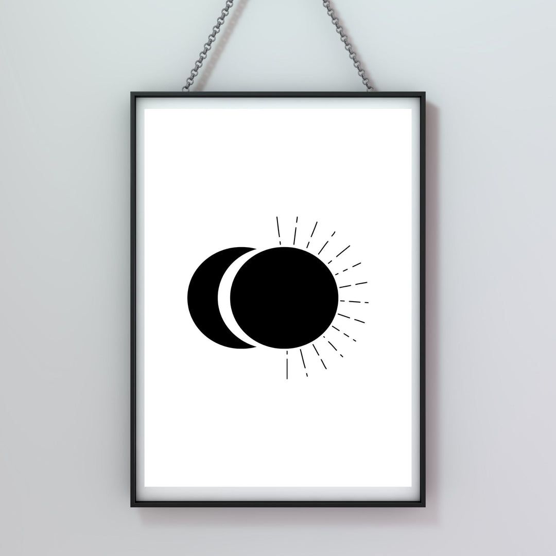 Free sun/moon minimalist wall decor - KY designX