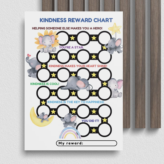 Kindness Reward Chart for young children - KY designX