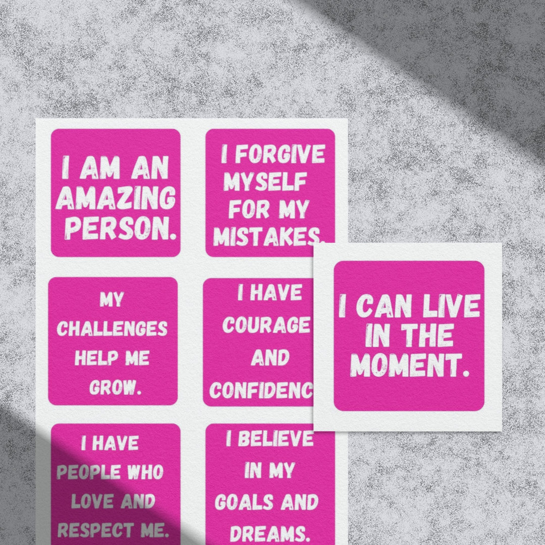 Pink Printable Affirmation Cards - KY designX