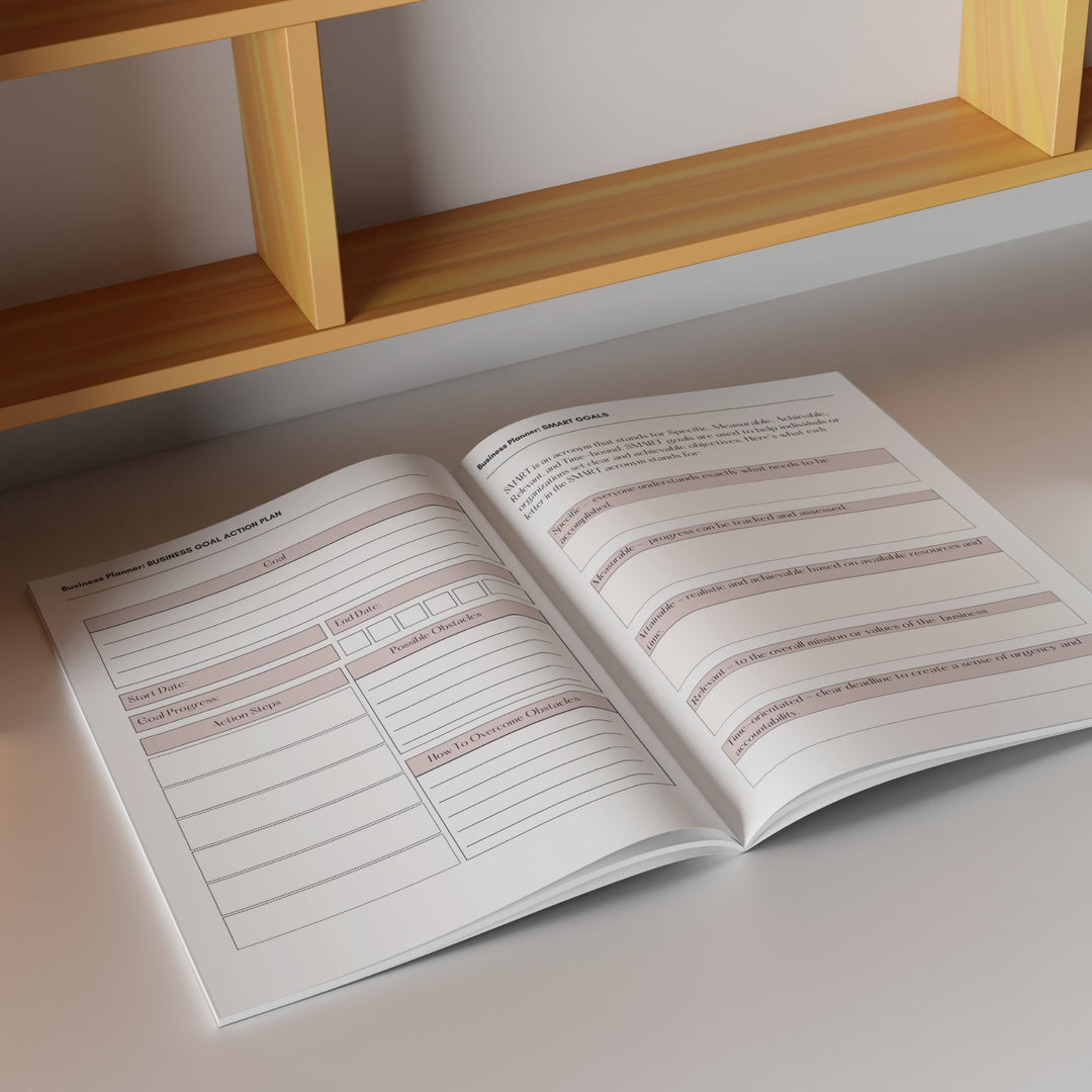 Printable Business Planner and Branding Workbook - KY designX