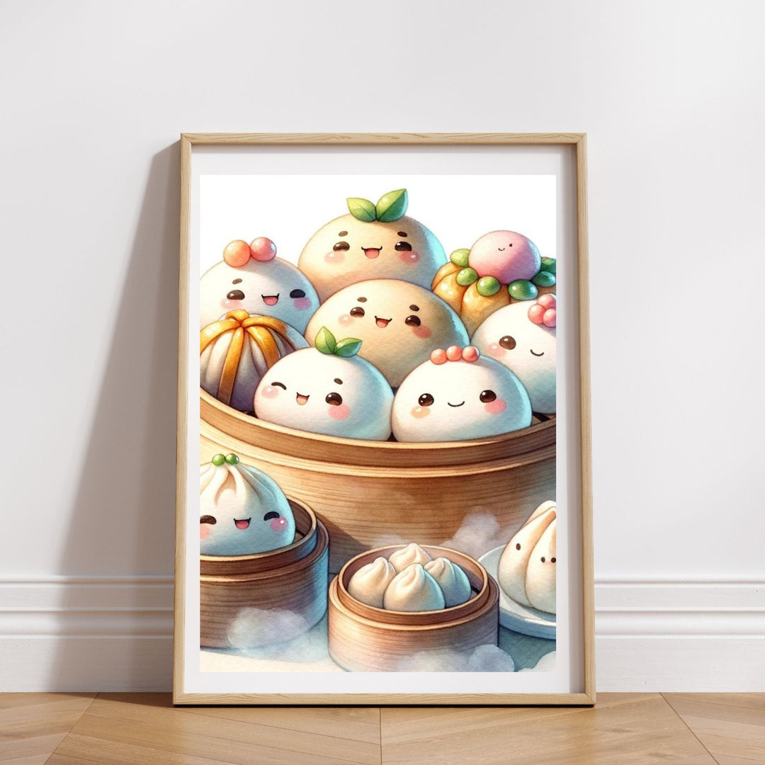 Printable Chinese Dim Sum Wall Art - KY designX