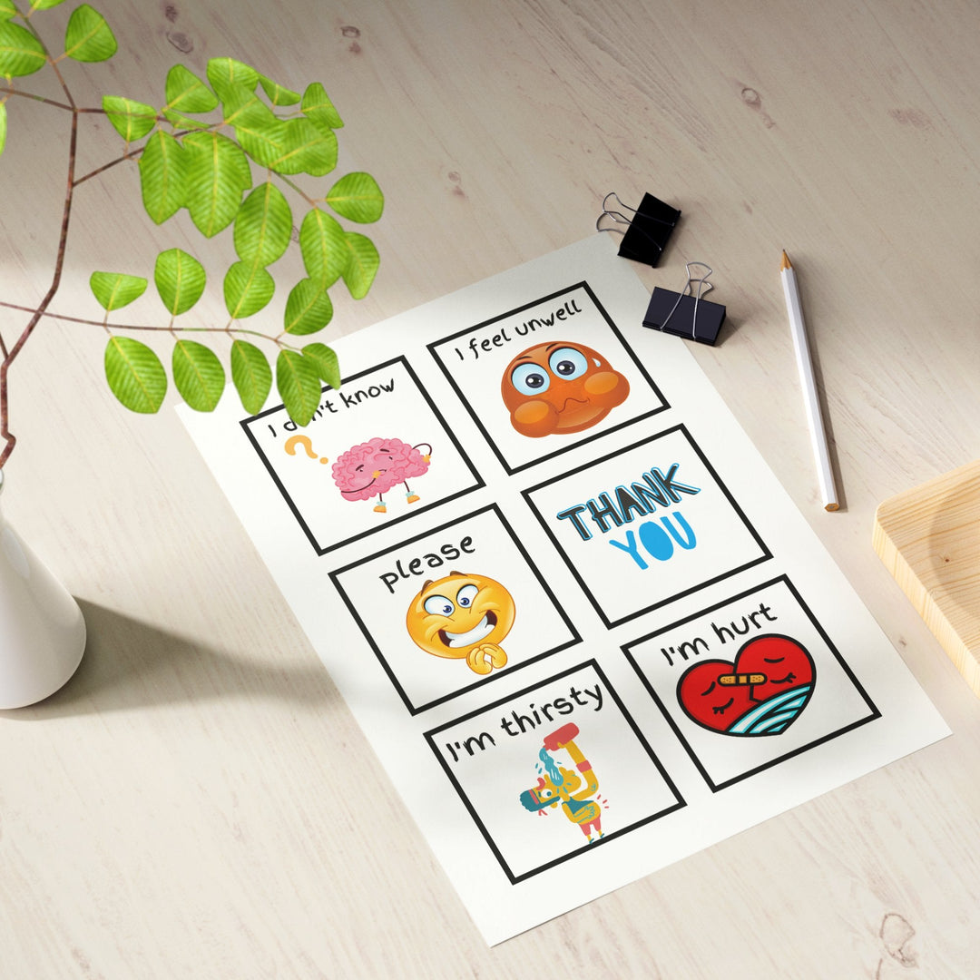 Printable Communication Cards for children - KY designX