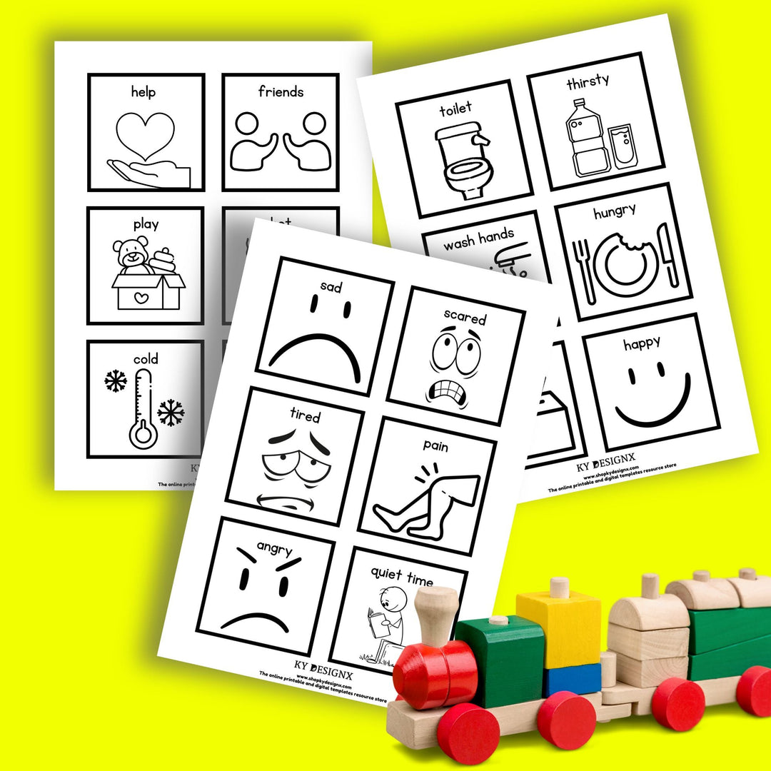 Printable Communication Cards for Children - KY designX