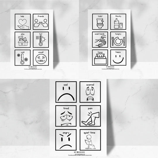 Printable Communication Cards for Children - KY designX