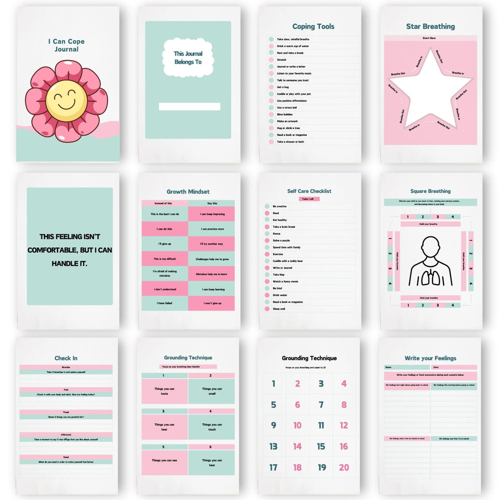 Printable Coping skills Journal for Children - KY designX