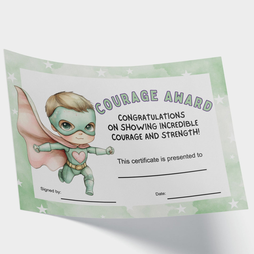 Printable Courage Certificate for Kids - KY designX