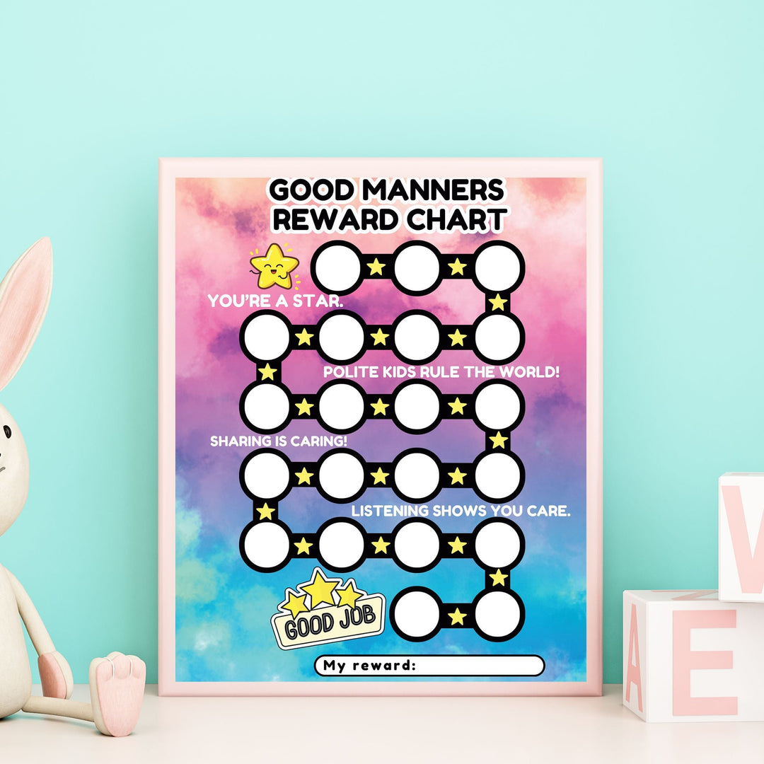 Printable Good Manners Reward Chart - KY designX