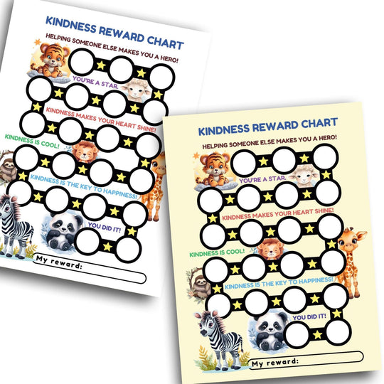 Printable Kindness Reward Chart for kids - KY designX