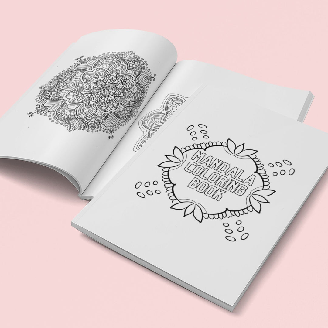 Printable mandala adult coloring book - KY designX