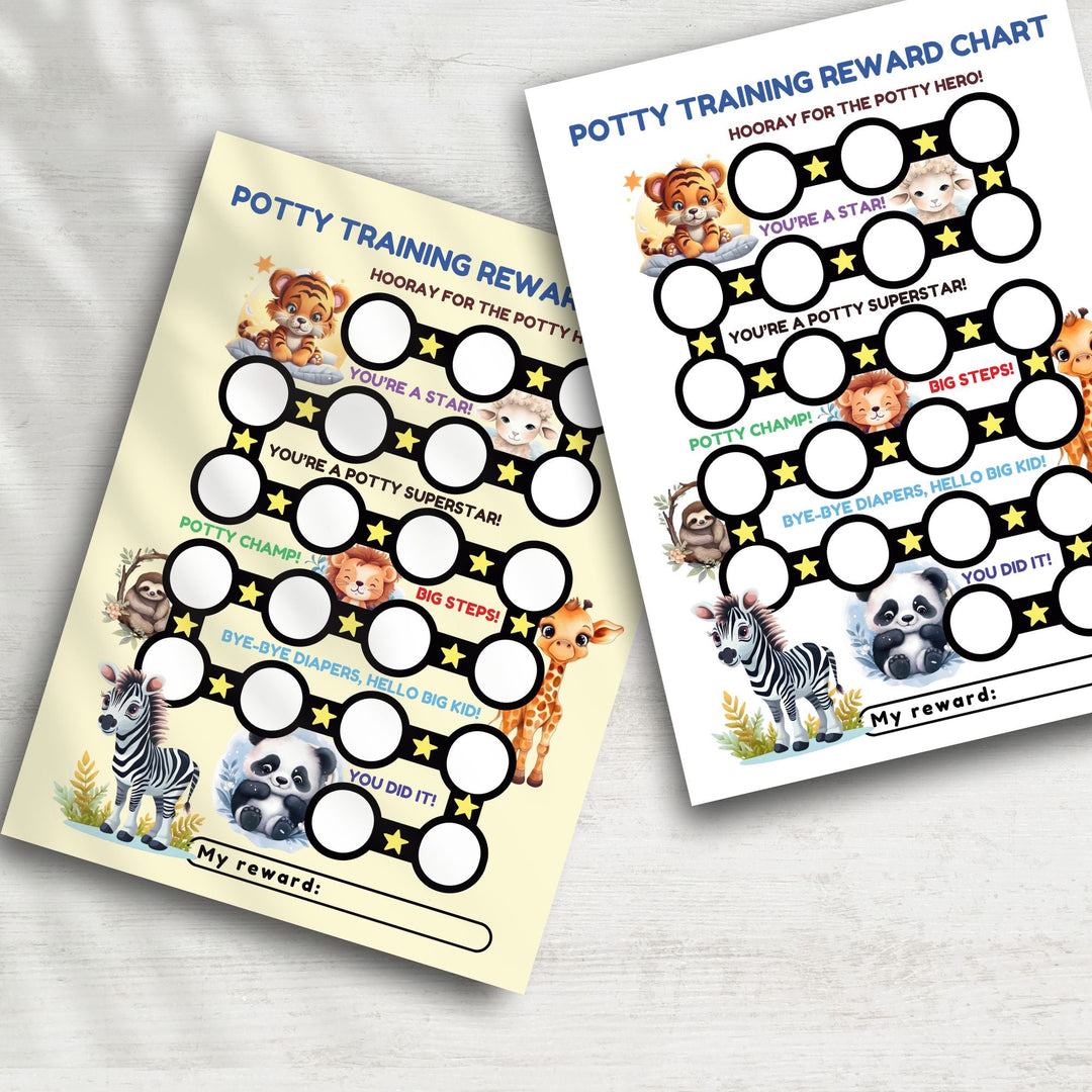 Printable Potty Training Reward Chart - KY designX