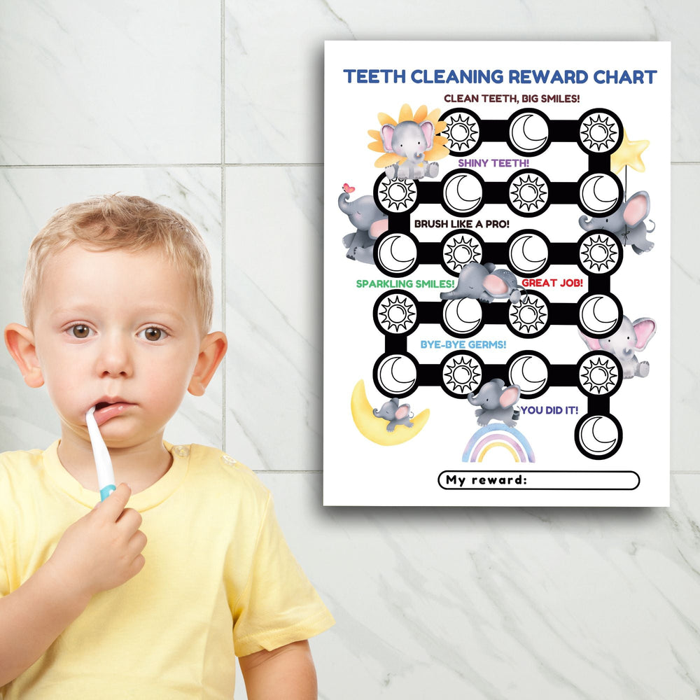 Printable Teeth Cleaning Reward Chart - KY designX