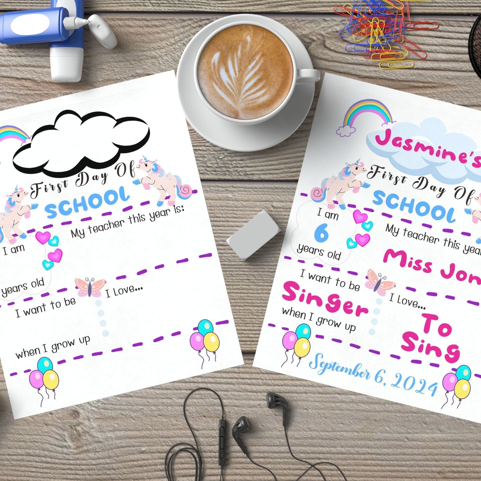 DIY First Day of School Poster - KY designX