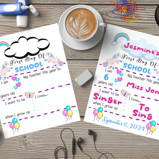 DIY First Day of School Poster