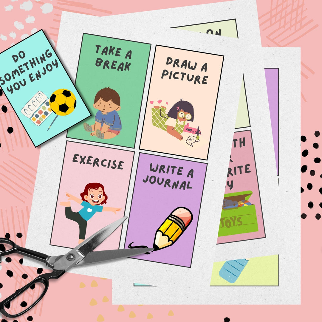 How to help young children with anxiety using coping skills cards