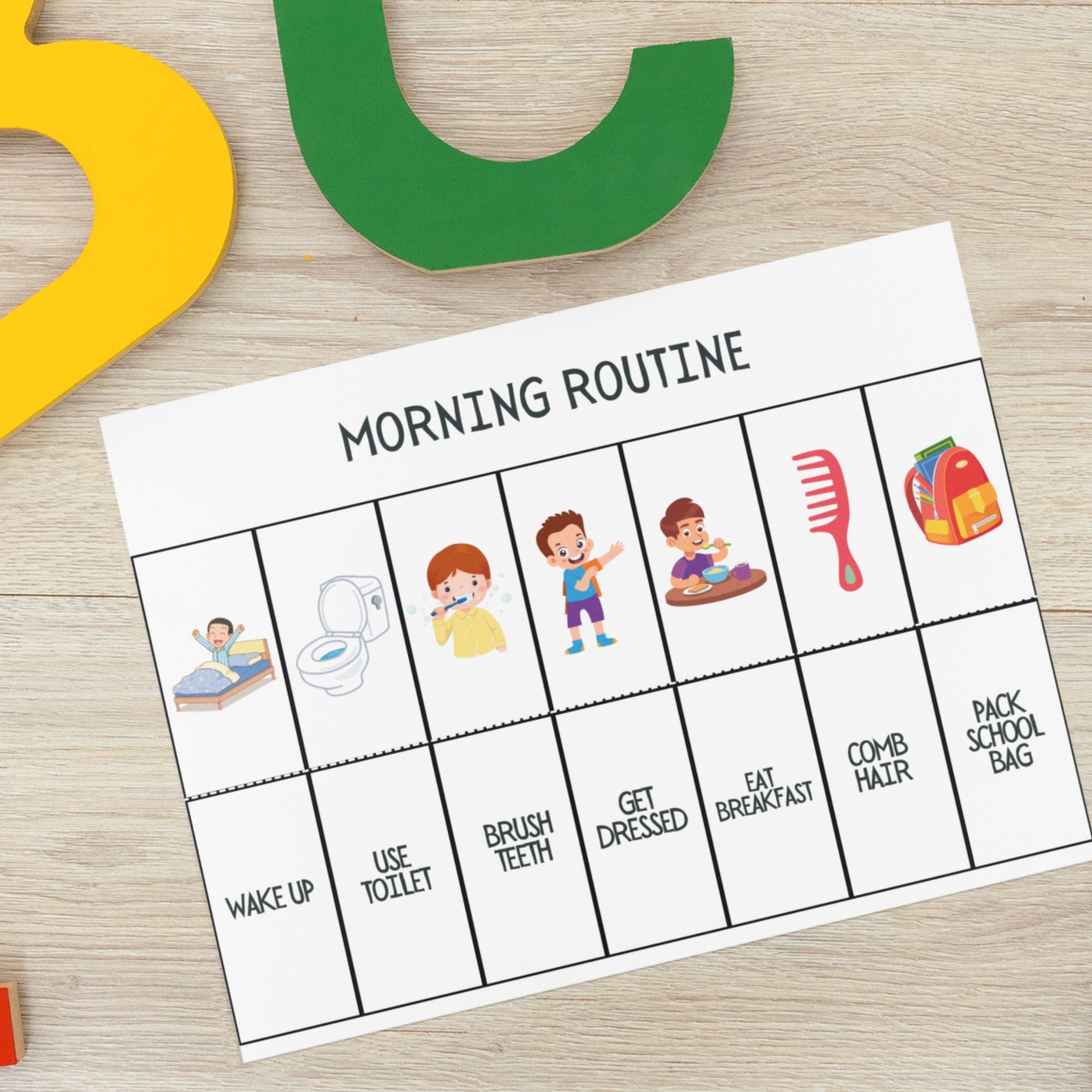 Printable Tools for Children with Autism