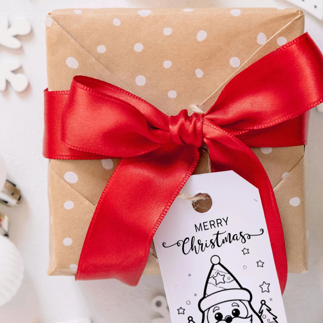 100 Printable Christmas Colorable Gift Tags - KY designX
