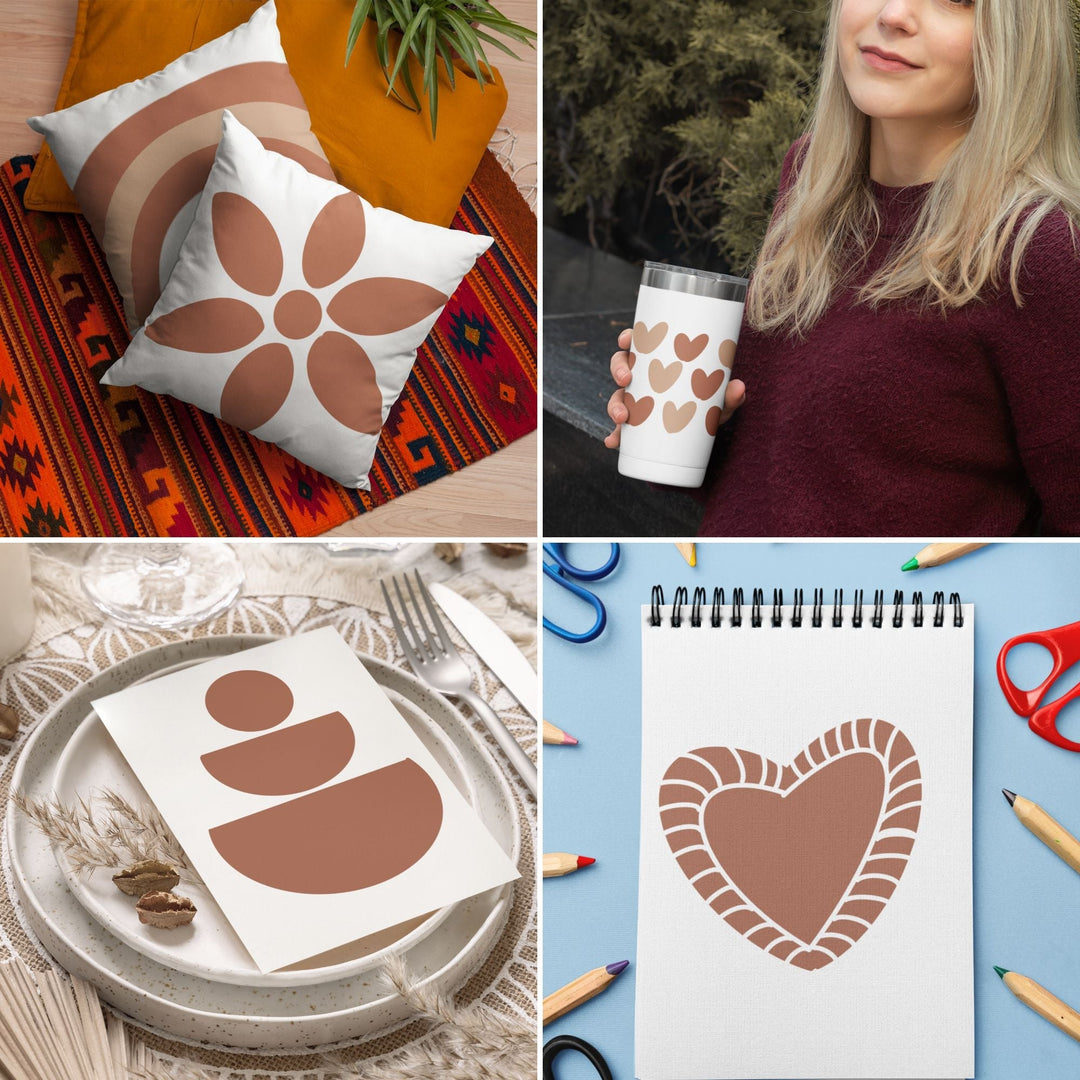155 Hand - drawn Boho digital Clipart - KY designX
