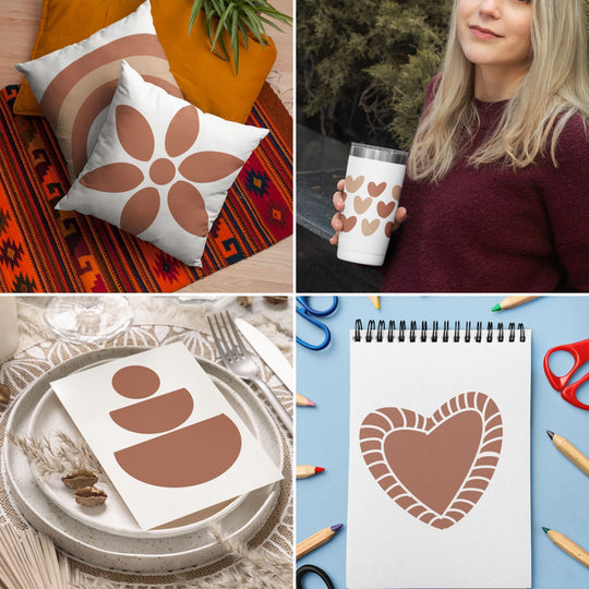 155 Hand - drawn Boho digital Clipart - KY designX
