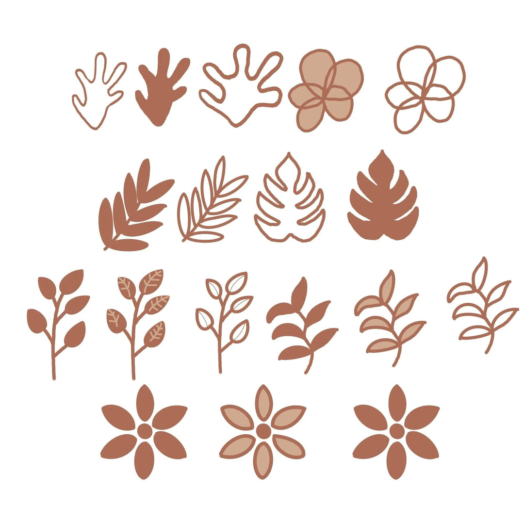 155 Hand - drawn Boho digital Clipart - KY designX