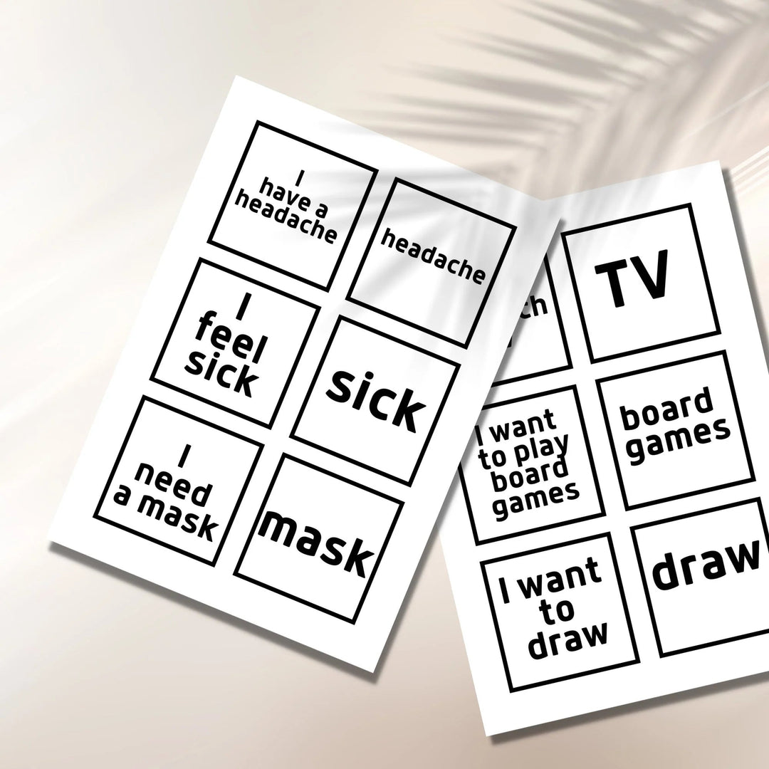 180 Printable Communication Cards - KY designX