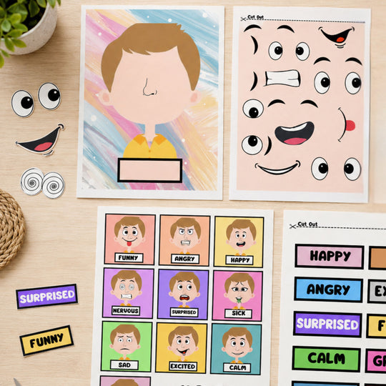 Feelings & Emotions Build-a-Face Printable