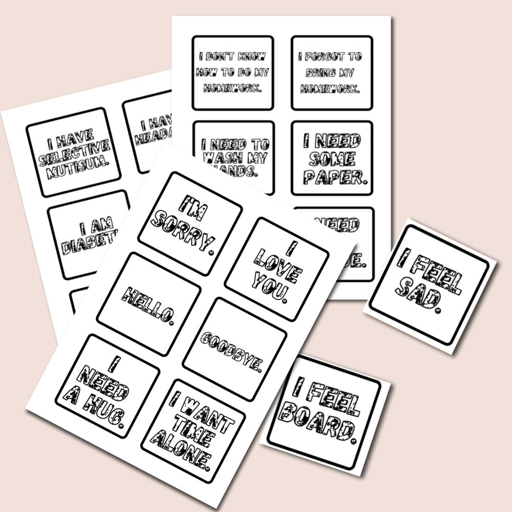 47 Printable communication Cards - KY designX