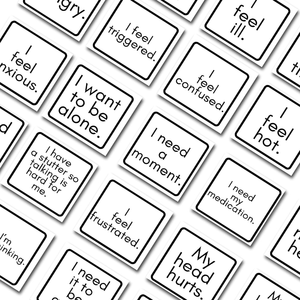 55 pre - made communication Cards - KY designX