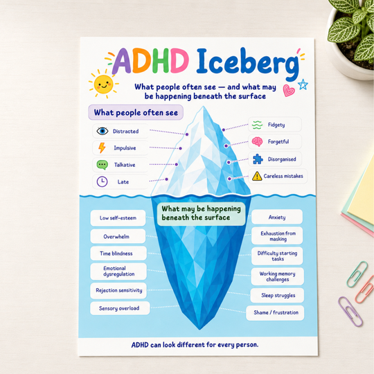 Free ADHD Iceberg Poster Printable
