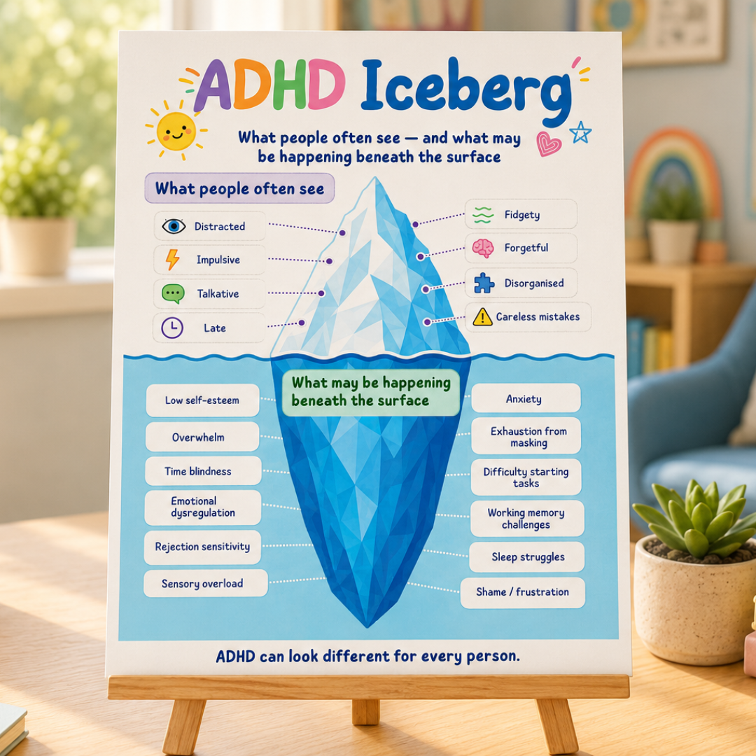 Free ADHD Iceberg Poster Printable