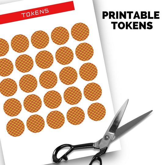printable game tokens with some scissors
