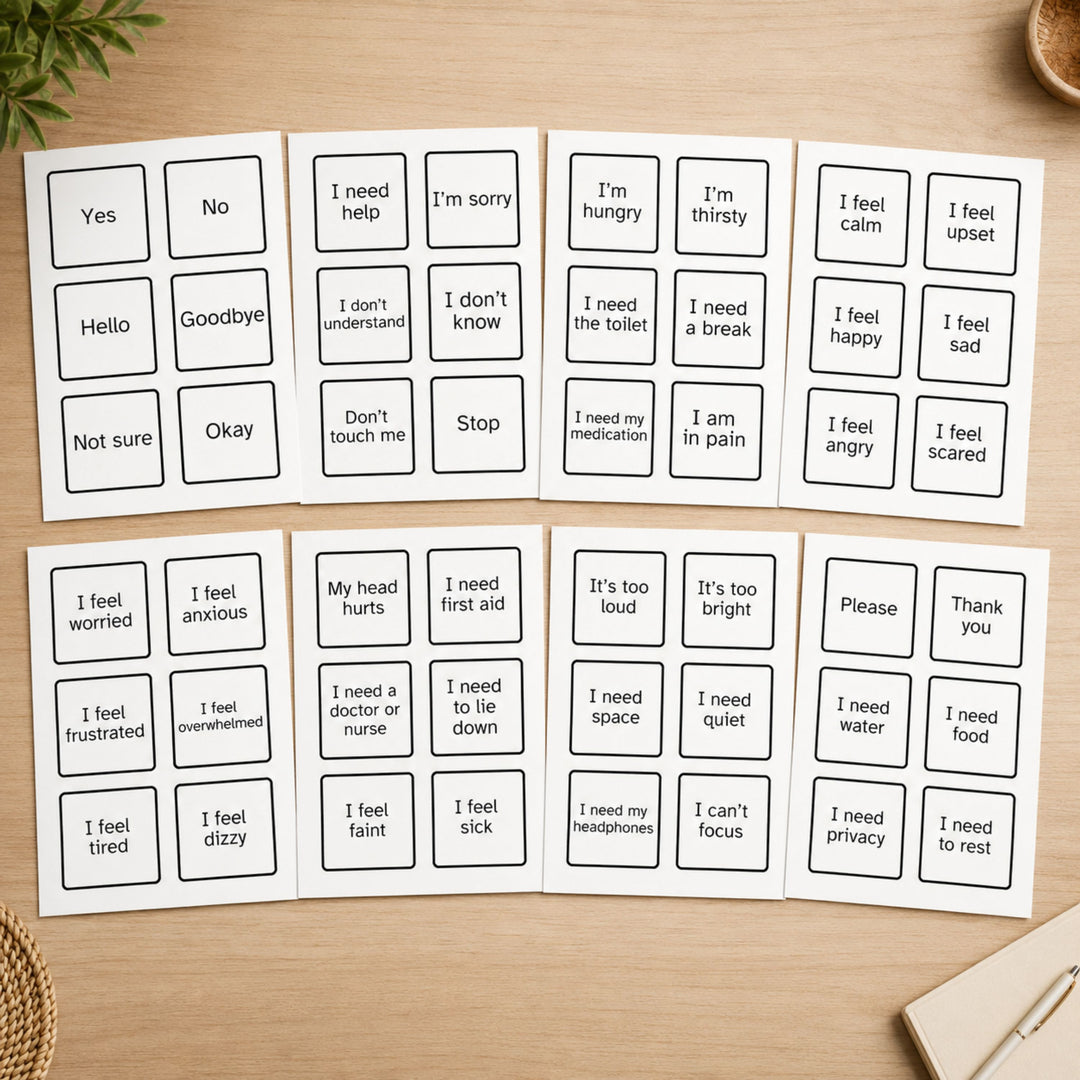 Visual Communication Cards Printable