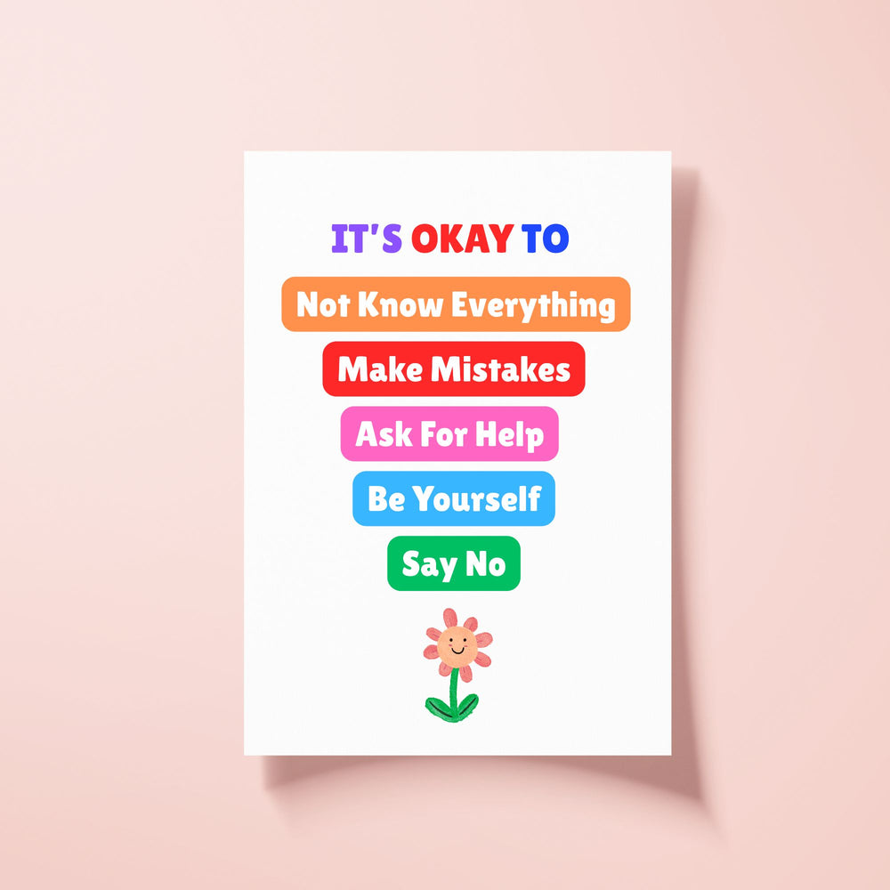 Emotional regulation poster for ADHD and Autism on a pink background